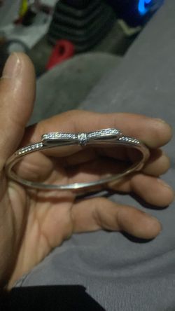 Pandora silver bow bracelet
