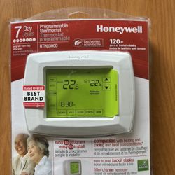 Honeywell RTH8500D 7-Day Touchscreen Programmable Thermostat, "C" Wire Required, White, 1Package (Thermostat) (RTH8500D
