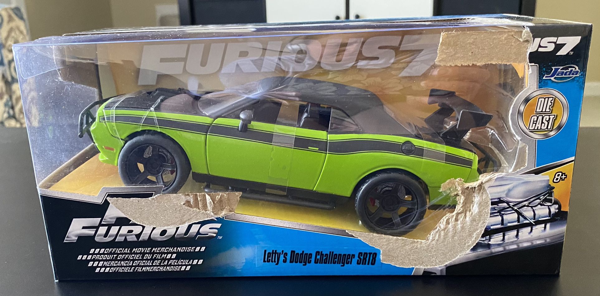 Jada Fast & Furious 7 Letty's Dodge Challenger SRT8 Green 