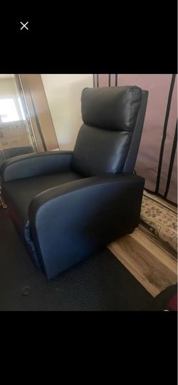 Black Leather Recliner Chair