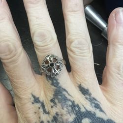 Sterling Silver Celtic Knot Cross Ring