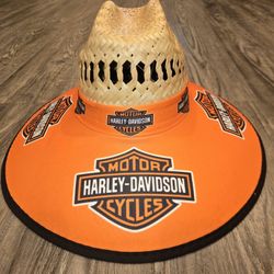 Harley Davidson Straw Hat Sombrero Cap Beach Festival Pool Summer Sports tools Lawn Party Gorra 