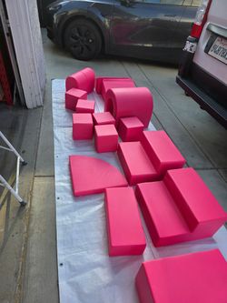 Hot pink soft play