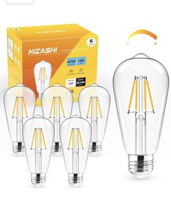  Hizashi LED Edison Bulbs, 40W Equivalent, 4W, Dimmable E26 LED Bulb