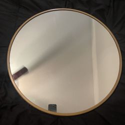 Round Gold Mirror 