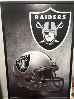 Las Vegas Raiders Framed NFL Poster