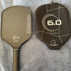 6.0 six zero Double Black Diamond Control 16mm Pickleball Paddle