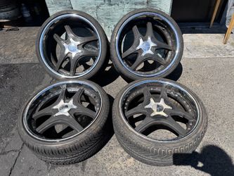 Lowenhart Mercedes staggered 20 inch 2 piece wheels