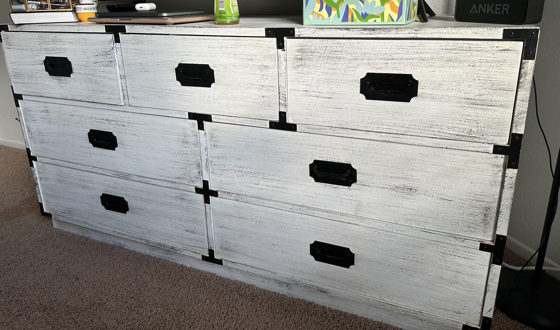 White/Black Dresser Drawer