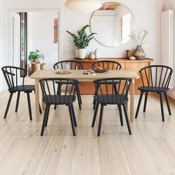 Black Dining Chairs Set of 6