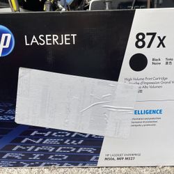 HP CF287A 87A Black Toner Print Cartridge, Works with M506, MF M527 - SEALED BOX