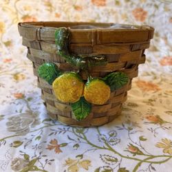 Vintage inspired basket