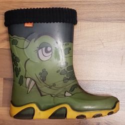 Made In EU Rain Boots Boys Girls EU Size 34-35, US Size 4-5.5 