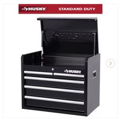 Husky Tool Storage 26 in. W x 16 in. D 5-Drawer Gloss Black Top Tool Chest