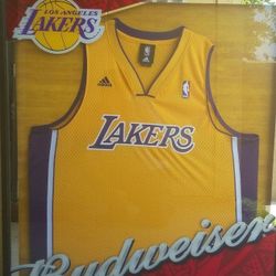 Lakers Framed bud light Jersey 