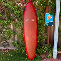 6’10 Infinity Surfboard Egg Midlength early 1970’s Shortboard Vintage Retro Single Fin (not longboard)