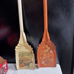Vintage Decorative Shovels, Floral By Carder West, Spring & Winter Scene Wall Decor