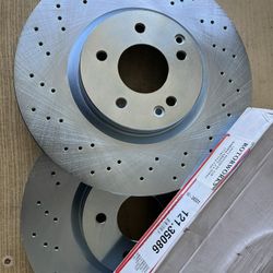 Mercedes C230 2004-2007 Front Drill Rotors Brake Pads