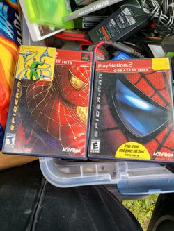 2 Playstation 2 Games Spiderman 1 And Spiderman 2