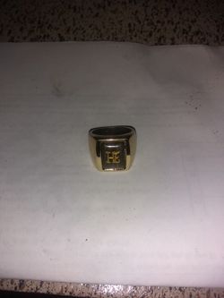 Gold plated ring for men