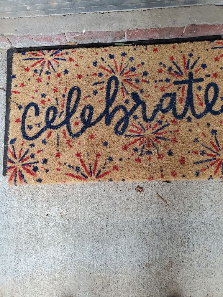 Celebrate doormat