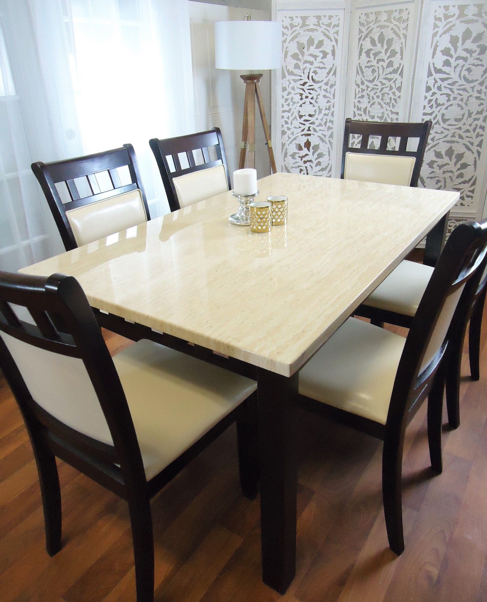 New Marble Top Dining Tables Dining Room Kitchen Table With Six Chairs