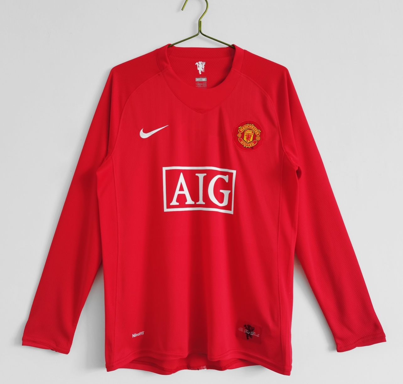 Manchester United 2007/2008 Home Jersey Long Sleeve Small (All Sizes Available)