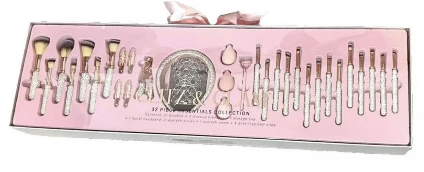 Makeup Brush Rhinestone Set