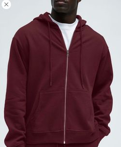 Tyson Zip Up Hoodie - Burgundy (MEN)
