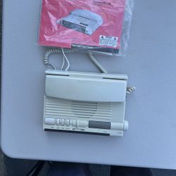 Vintage GE Telephone AM/FM Clock Radio 