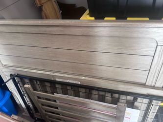 Baby crib and dresser