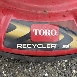 Toro 22" Self Propelled