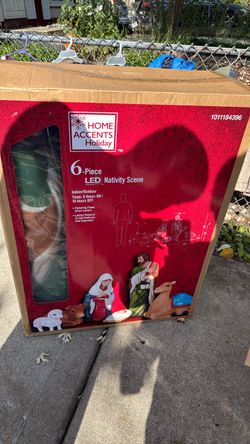 6 piece led nativity