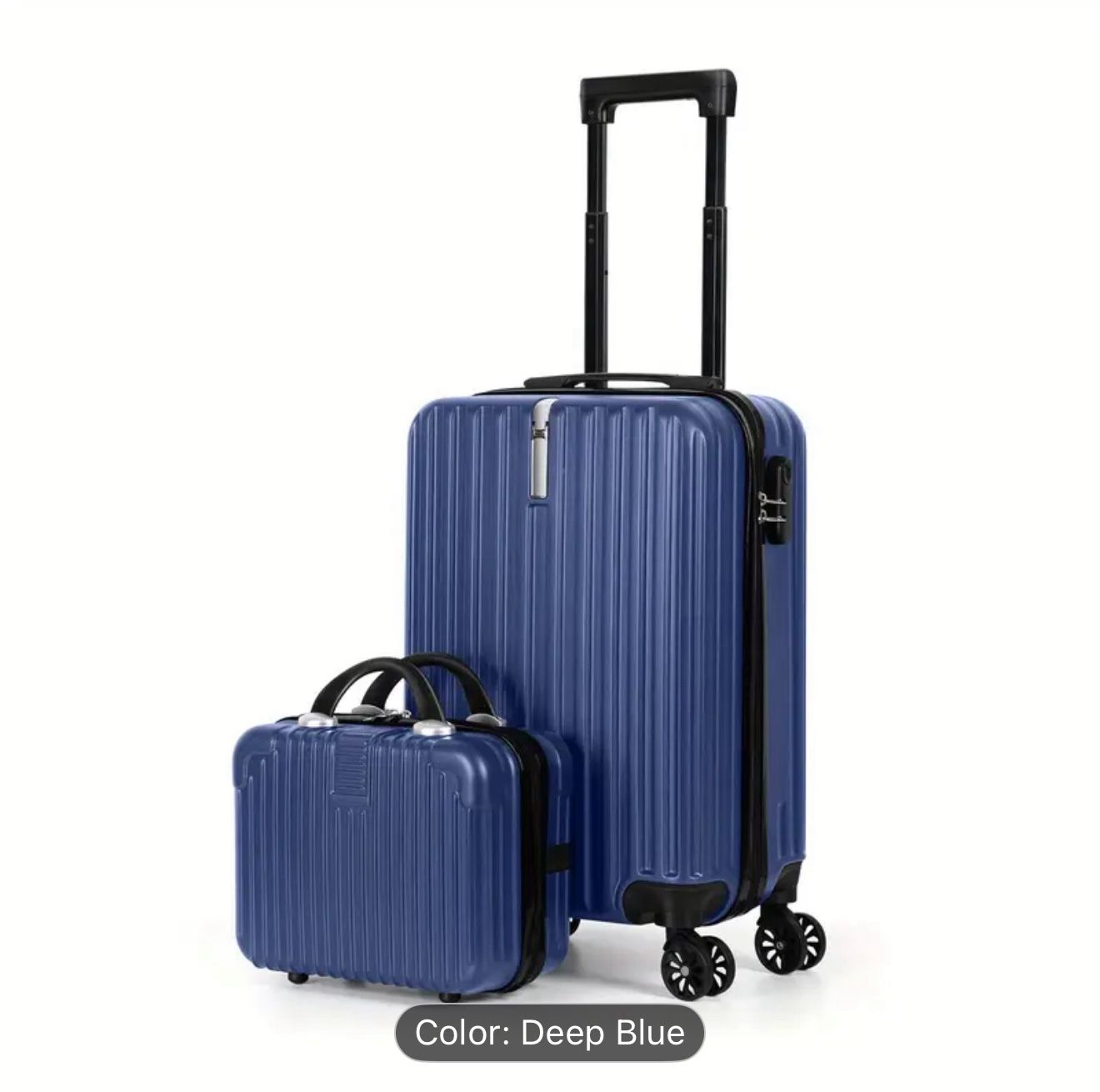 BRAND NEW 2-Piece Hardshell Luggage Set – Deep Blue
