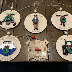 Christmas Wooden Ornaments $3 Each