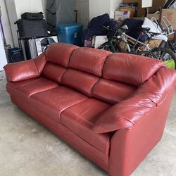 Genuine Leather Couch!!