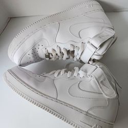  Nike Air Force 1 '07 White High Top Sneaker Shoes. Mens Size 10.5 
