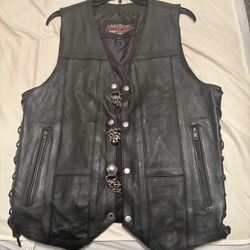 Leather Riding Vest 