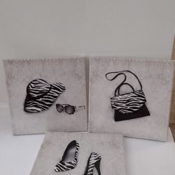 New 3 Piece Canvas Wall Art Print