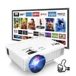 Outdoor Movie Bundle (Mini Projector, 100” Screen, & Stand)