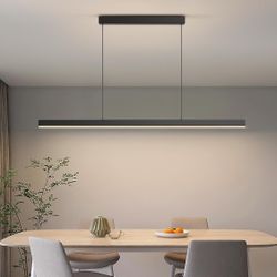 LED Linear Pendant Lights, 47in Island Lighting Fixture