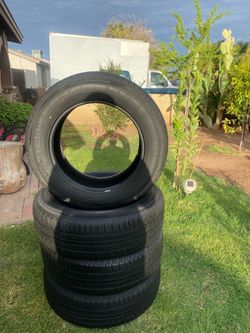 tires  for sale  used but in good condition brand  cunimoto size 235/65 /18 pick up Only