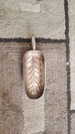 Silver plated leaf tray