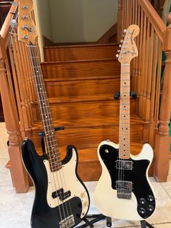 Fender MIM 72 Deluxe Telecaster and MIM Precision Bass