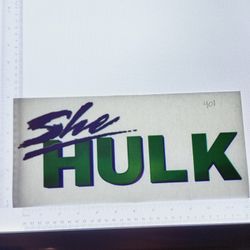 Iron On Heat Transfer  Good For T-shirts Sweaters Jackets T Shirt Design Size Is About 6x12 She Hulk #401