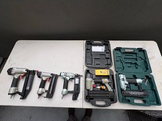 Lot of 5 Pneumatic Nail Guns