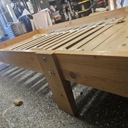 Twin Size Wooden Bed Frame. 