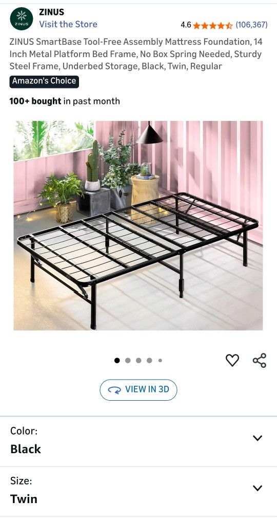 Twin Platform Bed Frame