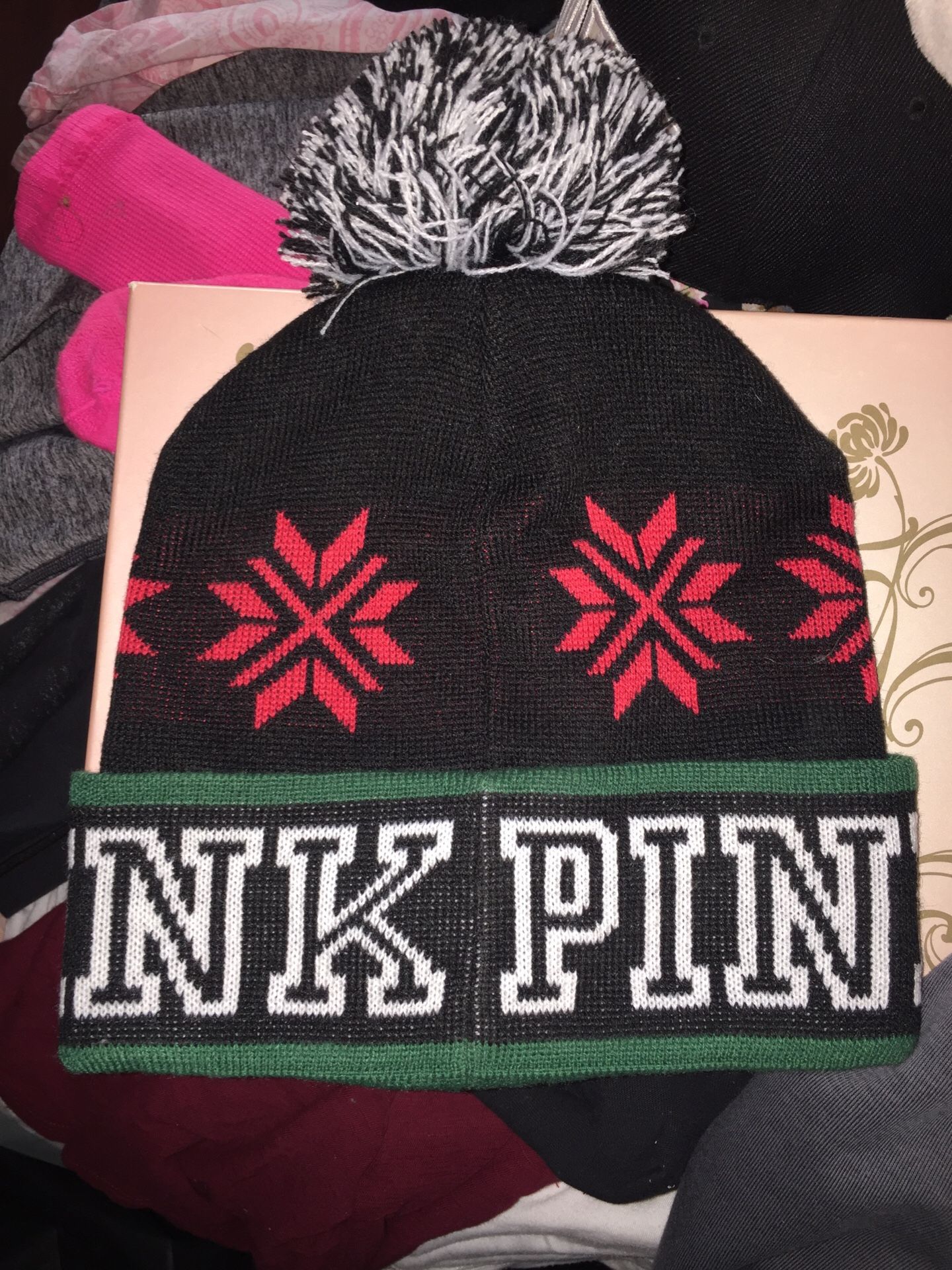 PINK beanie