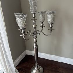 Freestanding Crystal Candelabra 